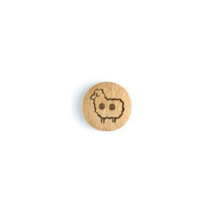 Treknapp, 18mm tre/sau