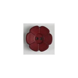 Knapp, 28mm blomst, burgund