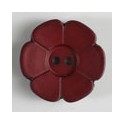 Knapp, 28mm blomst, burgund