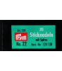 Stramin-nåler m/spiss nr. 22