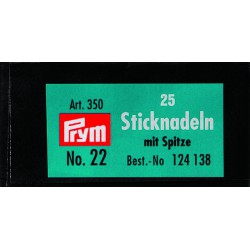 Stramin-nåler m/spiss nr. 22