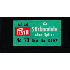 Stramin-nåler u/spiss nr. 20