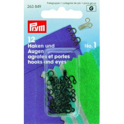 Hekter nr 1,sorte,kart a 12stk