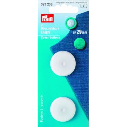 Overtrekksknapper, 29 mm, 2stk