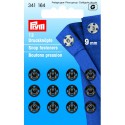 Trykknapper, 9 mm,12 stk sorte