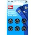 Trykknapper,13 mm, 6 stk sorte