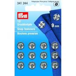Trykknapper, 9 mm,12 stk forn.