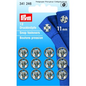Trykknapper,11 mm,12 stk forn.