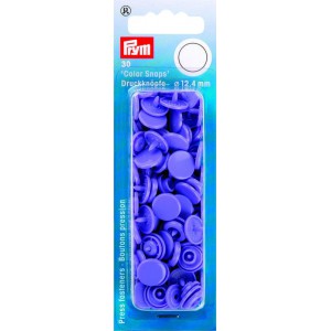 Trykk-knapp, plast lilla  12mm