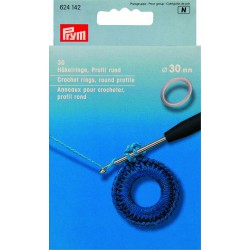 Hekleringer,30mm, 30 stk