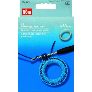 Hekleringer,39mm, 30 stk