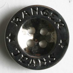 Sølvknapp, 18mm