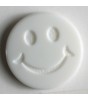 Barneknapp, 15mm Smil,hvit