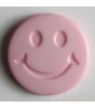 Barneknapp, 15mm Smil,rosa