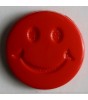 Barneknapp, 15mm Smil,rød