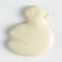 Barneknapp, 14mm And, creme