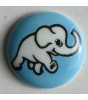 Barneknapp, 15mm Elefant,blå