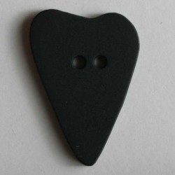 Barneknapp, 15mm hjerte sort