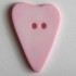 Barneknapp, 15mm hjerte rosa