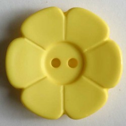 Blomsterknapp, 15mm gul