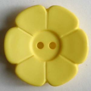 Blomsterknapp, 15mm gul
