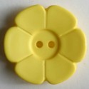 Blomsterknapp, 15mm gul
