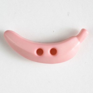 Barneknapp, 25mm banan,rosa
