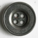 Sølvknapp, 20mm antikk