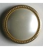 Gullknapp, 11mm creme/perl