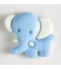 Barneknapp, 20mm elefant blå