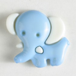 Barneknapp, 20mm elefant blå