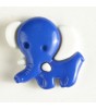 Barneknapp, 20mm elefant blå