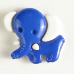 Barneknapp, 20mm elefant blå