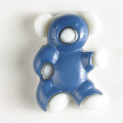 Barneknapp, 18mm blå   Teddy