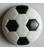 Barneknapp, 13mm fotball,sort