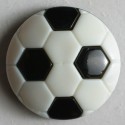 Barneknapp, 13mm fotball,sort