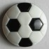 Barneknapp, 13mm fotball,sort