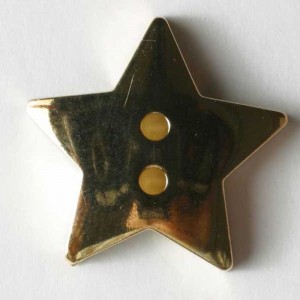 Gullknapp, 15mm stjerne