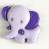 Barneknapp, 20mm lilla Elefant