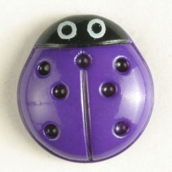 Barneknapp, 11mm marihøne lila