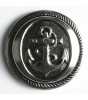 Sølvknapp, 23mm Anker