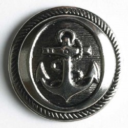 Sølvknapp, 23mm Anker