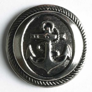 Sølvknapp, 23mm Anker