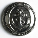 Sølvknapp, 23mm Anker