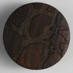 Treknapp, 18mm brun