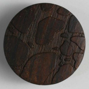 Treknapp, 18mm brun