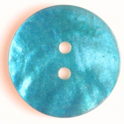 Perlemorknapp, 13mm turkis