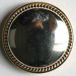 Gullknapp, 13mm med sølv
