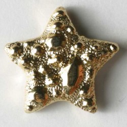 Gullknapp, 12mm stjerne