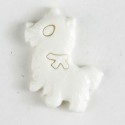 Barneknapp, 22mm dog/hvit